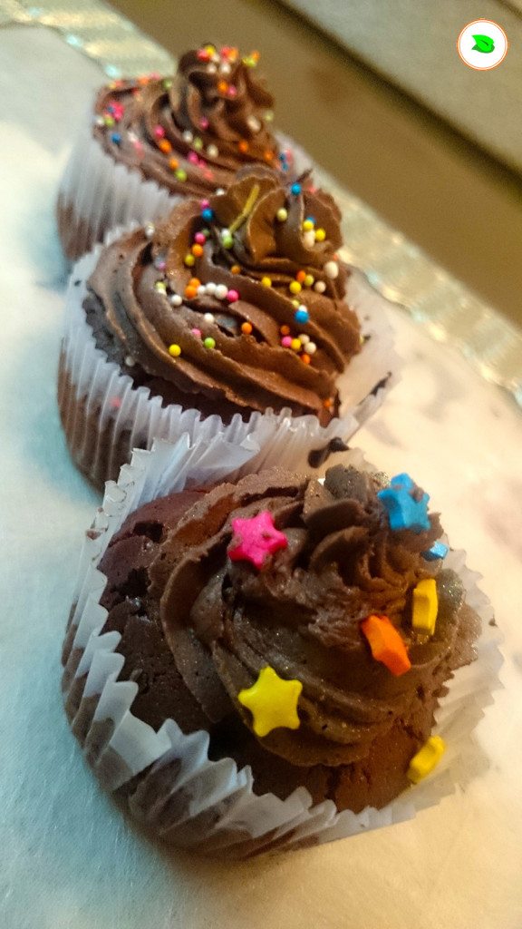 dark chocolate cupcake with chocolate fudge frosting final - tangylife