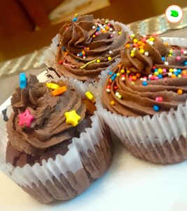 chocolate cupcake with chocolate fudge frosting - tangylife