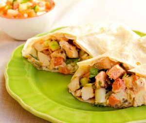 chicken shawarma with relish